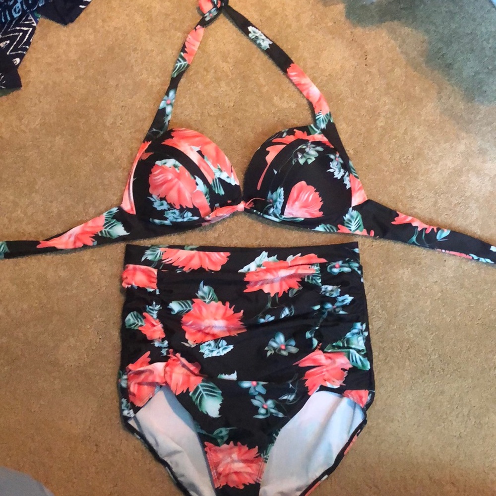 Floral bathing suit. Never worn.